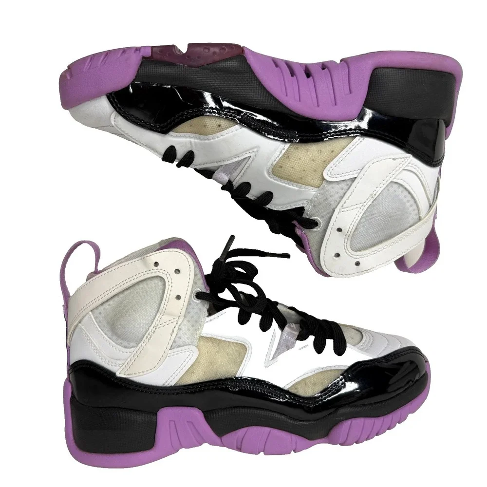 Nike Jordan Jumpman Two Trey DQ8431-105 White Black‎ purple / pink YOUTH Sz 6Y